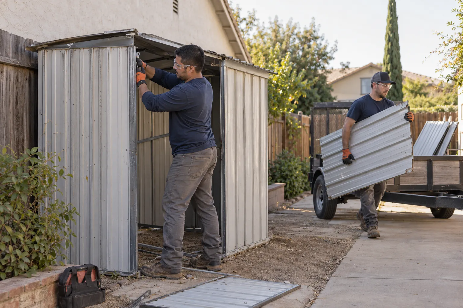 Metal Shed Removal planning